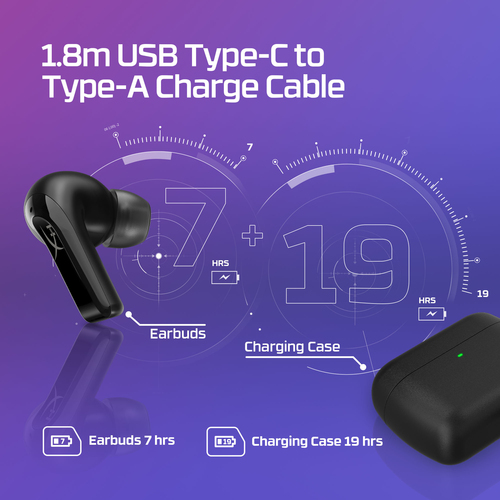 Cloud MIX Buds 2 Wireless, Calls/Music, Headset/Earphones, Black