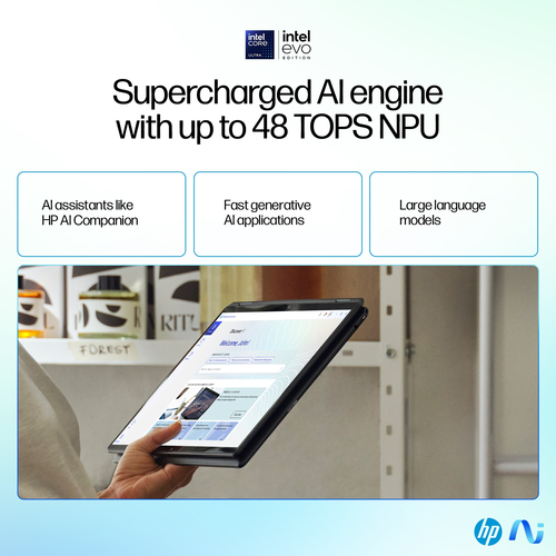 HP OmniBook Ultra Flip Intel Core Ultra 7 laptop tablet mode photo