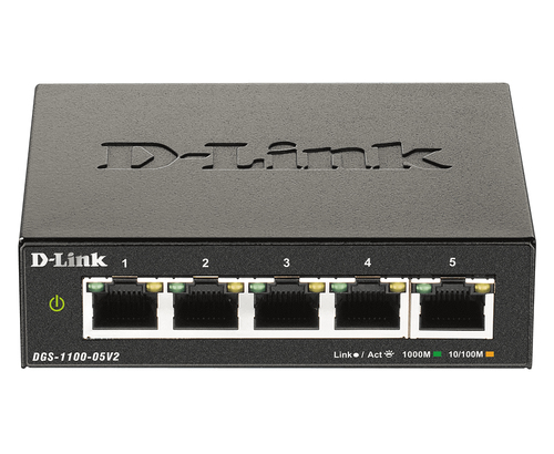 D-Link, 5-Port Gigabit, L2, Smart Managed Switch