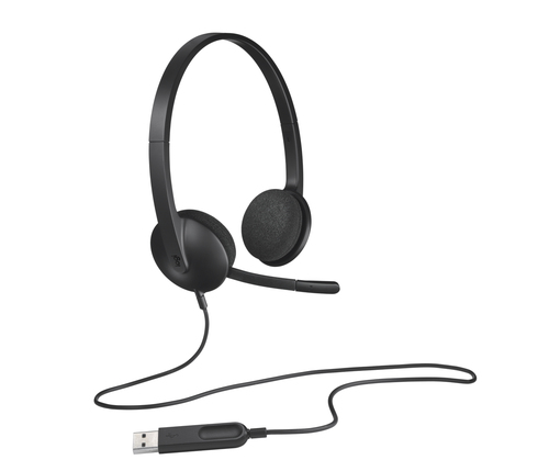 Logitech H340 USB, Wired, 20 - 20000 Hz, Headset/Headphones, Black
