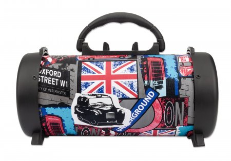 Rear ports of Manhattan London Bluetooth Speaker with AUX and Micro USB