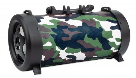 Manhattan Camouflage Bluetooth Speaker 3W front view with control buttons