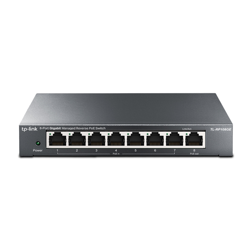 TP-Link, 8-Port Gigabit Reverse PoE, L2, Managed Switch