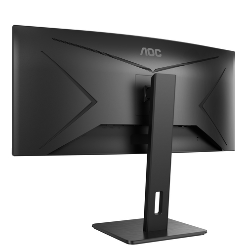 AOC P2 CU34P2A Quad HD curved monitor displaying productivity workspace layout