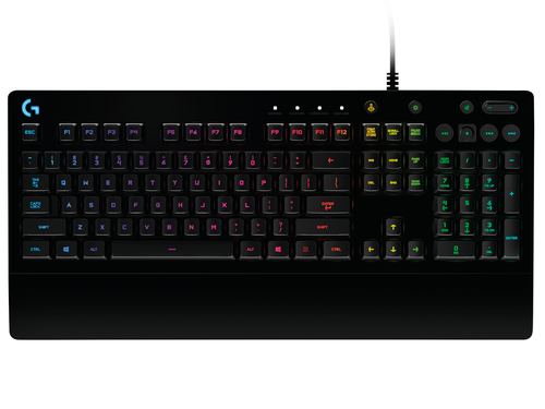 Logitech G G213 Prodigy Gaming Keyboard, Full-size Wired, QWERTY, RGB LED, Black