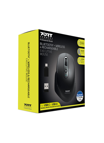 Port Designs (900716), Right-hand, RF Wireless + Bluetooth, Optical Mouse