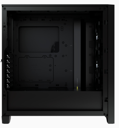 Corsair iCUE 4000X RGB, Plastic, Steel, Tempered glass Gaming Midi Tower PC Case