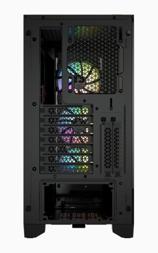 Corsair iCUE 4000X RGB, Plastic, Steel, Tempered glass Gaming Midi Tower PC Case
