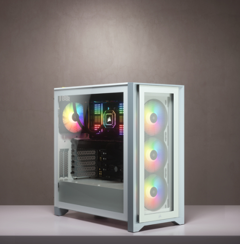 Corsair iCUE 4000X RGB, Plastic, Steel, Tempered glass, Midi Tower Gaming Case