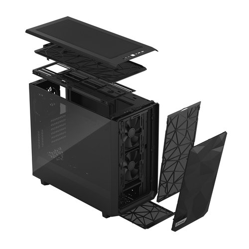 Fractal Design Meshify 2, Tower Gaming PC Case, ATX, EATX, mATX, Mini-ITX, Steel
