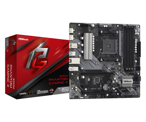 ASRock B550M Phantom Gaming 4 Micro ATX AM4 Motherboard