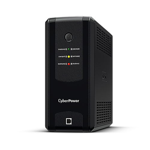 CyberPower UT1050EIG UPS connected to computer and networking devices