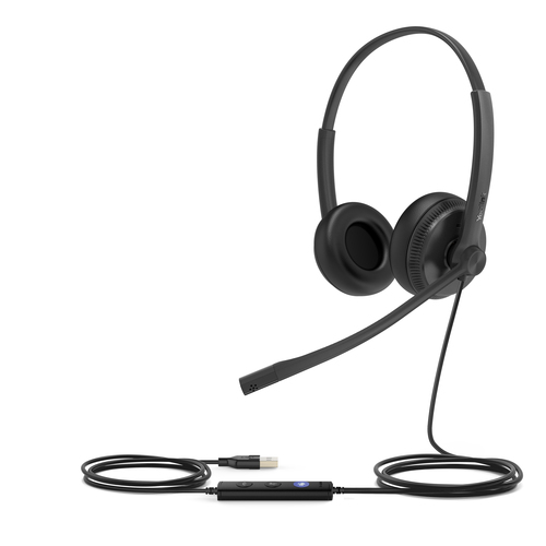 Yealink UH34 (1308043) Dual, Wired, 20 - 20000 Hz, Headset/Headphones, Black