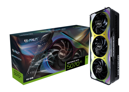 PALIT NVIDIA GeForce RTX 5070 Ti 16GB GDDR7 GameRock Blackwell Graphics Card