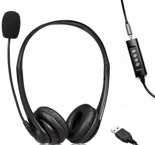 JLC Wired with USB & 3.5mm, Headset/Headphones, Black