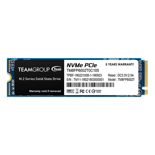 Team Group MP33 (TM8FP6002T0C101), 2TB PCI Express 3.0 M.2 NVMe SSD