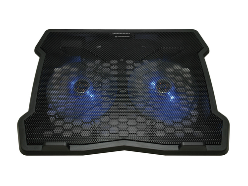 Conceptronic THANA06B 15.6" USB Laptop Cooling Pad Black & Blue 2 Fans