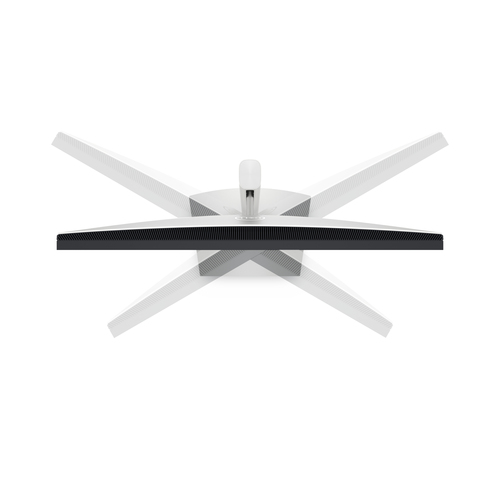 Dell UltraSharp 32 IPS monitor silver stand detail