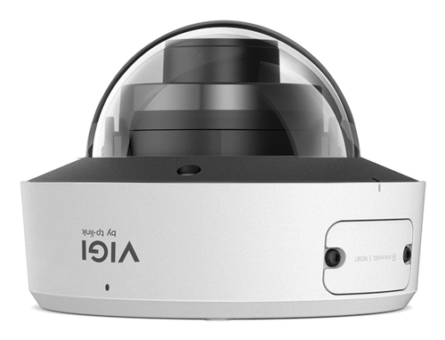 Close-up of TP-Link InSight S245ZI lens with IR LEDs for night vision