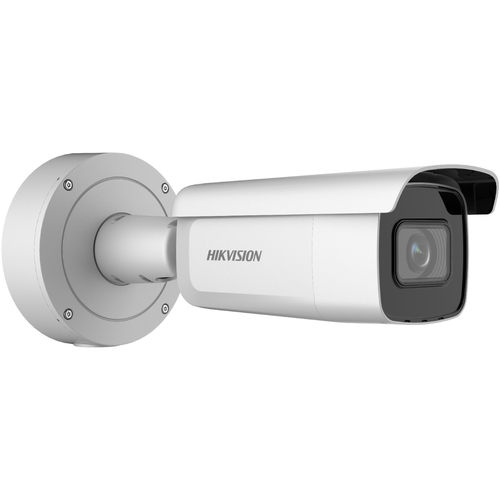 Hikvision DS-2CD2646G2-IZS IP camera mounted on a retail store ceiling