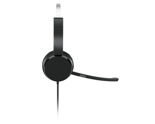 Lenovo 100 Mono, Wired, 20 - 20000 Hz, Headset/Headphones, Black