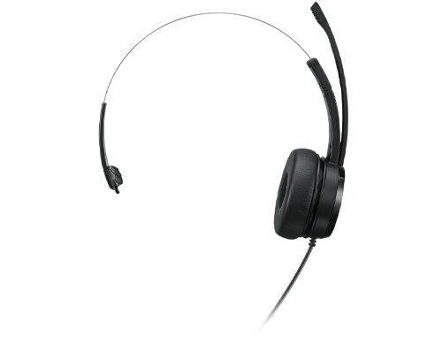Lenovo 100 Mono, Wired, 20 - 20000 Hz, Headset/Headphones, Black