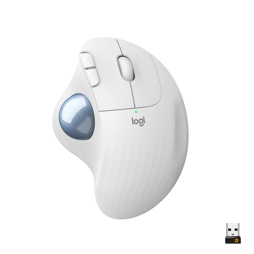 Logitech ERGO M575 Wireless Trackball Mouse, Right-hand,  Bluetooth, 2000 DPI