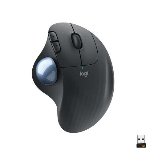 Logitech ERGO M575 Wireless Trackball Mouse, Right-hand, Trackball, 2000 DPI