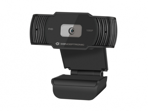 Conceptronic AMDIS 1080P Full HD Webcam, 1920x1080, 30fps, 65° Wide, AMDIS04B