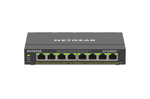 NETGEAR (GS308EPP-100UKS), L2/L3, Gigabit PoE, Managed Switch