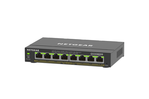 NETGEAR (GS308EPP-100UKS), L2/L3, Gigabit PoE, Managed Switch