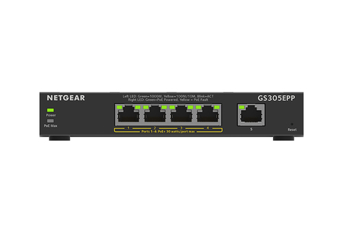 NETGEAR GS305EPP, L3, Gigabit PoE, Managed Switch