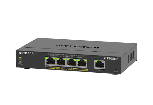 NETGEAR GS305EP, L3, Gigabit PoE, Managed Switch