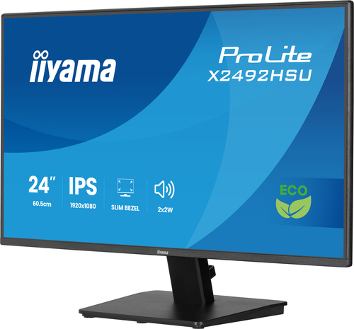 iiyama ProLite IPS, 61 cm (24"), 1920 x 1080 pixels, Full HD, LED Monitor