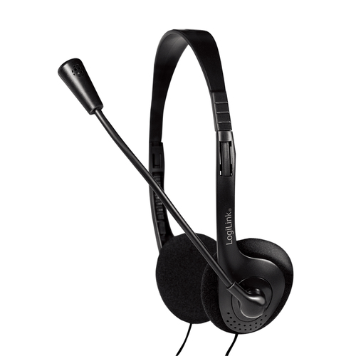 LogiLink HS0052, Wired,  20 - 20000 Hz, Headset/Headphones, Black