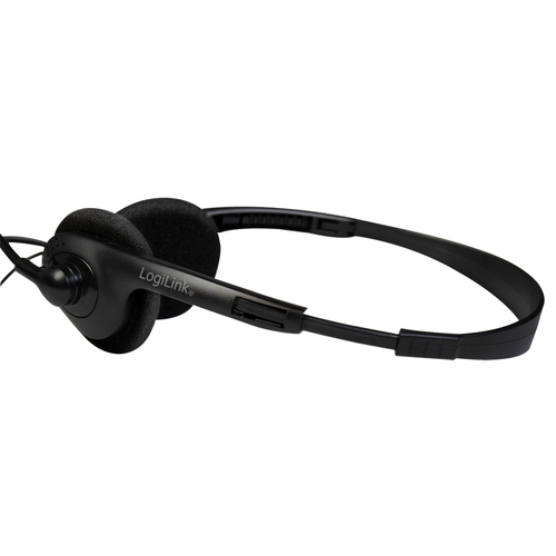 LogiLink HS0052, Wired,  20 - 20000 Hz, Headset/Headphones, Black