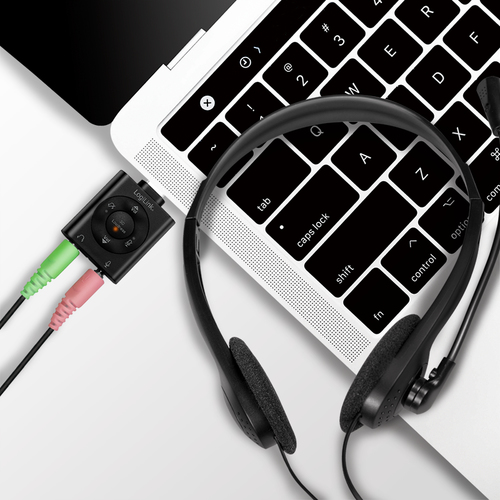 LogiLink HS0052, Wired,  20 - 20000 Hz, Headset/Headphones, Black