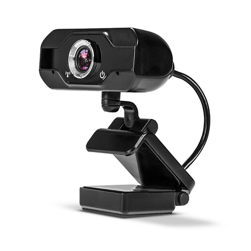 Lindy Full HD 1080p Webcam with Microphone, 30fps, 110° Wide Angle, USB