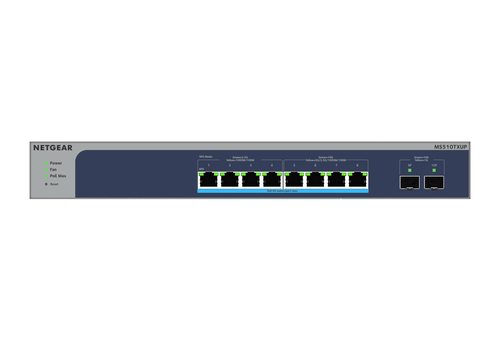 NETGEAR, 8-Port Multi-Gigabit/10G Ethernet Ultra60 PoE++, Smart Managed Switch