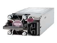 HPE 800W Platinum power supply P39385-001 showing rear fan, C14 inlet, and hot-plug handle