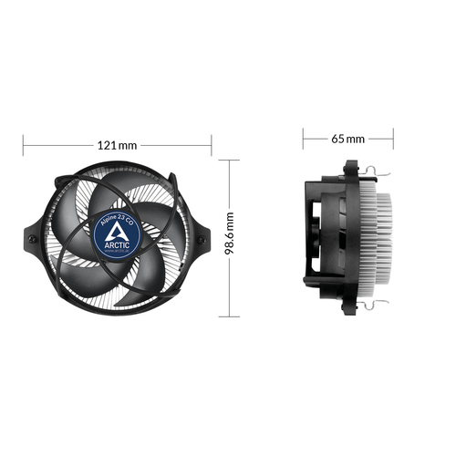 ARCTIC Alpine 23 CO - Compact AMD CPU-Cooler for continuous operation, Air cooler
