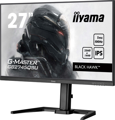 iiyama G-MASTER (GB2745QSU-B2), (27"), 2560 x 1440 pixels, WQHD, LED IPS Monitor