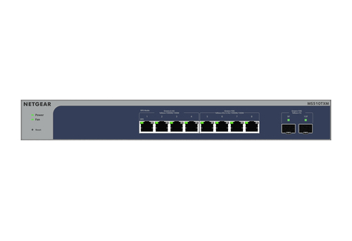 NETGEAR 8-Port Multi-Gigabit/10g Ethernet, 2 SFP+, Smart Managed Pro Switch