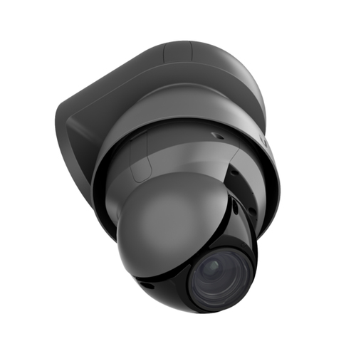 UniFi Protect G4 PTZ camera displaying 4K video feed of retail store aisles with night vision enabled