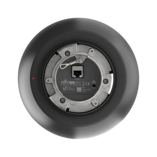 Motorized PTZ control interface showing smooth horizontal and vertical adjustments on UniFi Protect G4 camera