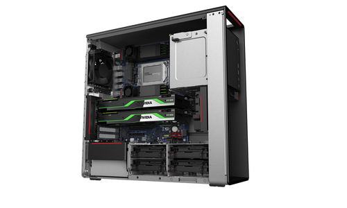 Professional Lenovo ThinkStation P620 with dual NVIDIA RTX A6000 graphics support and top-tier cooling