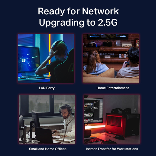 TP-Link, 5-Port, 2.5G Ethernet, Unmanaged Desktop Switch