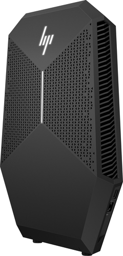 Front view of HP Z VR G2 desktop workstation for VR free-roam experience