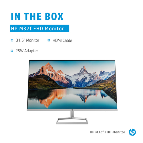 HP M32f, 80 cm (31.5"), 1920 x 1080 pixels, Full HD, LED Monitor