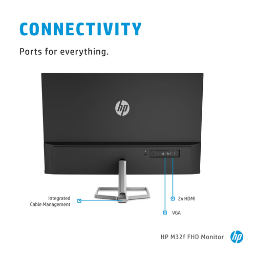 HP M32f, 80 cm (31.5"), 1920 x 1080 pixels, Full HD, LED Monitor